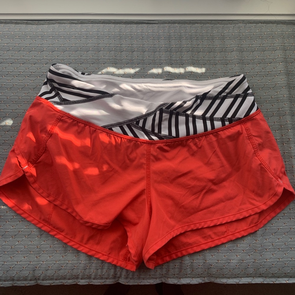 Lululemon Love Red Speed Short Size 6